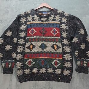 Vintage Woolrich 100% Wool Men's US L Chunky Native Gorpcore Hiking Outdoor...